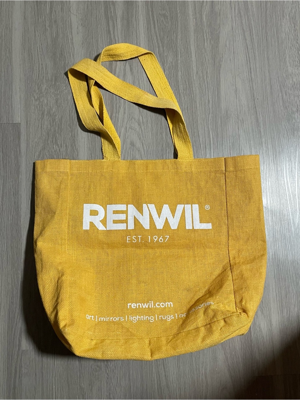 Yellow Canvas Tote Bag